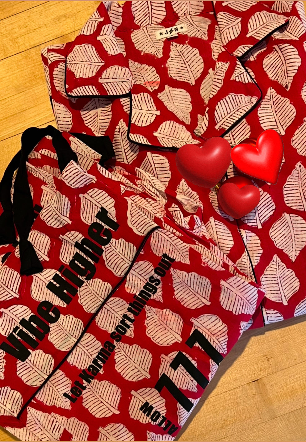 J + N Pajamas Holiday Red